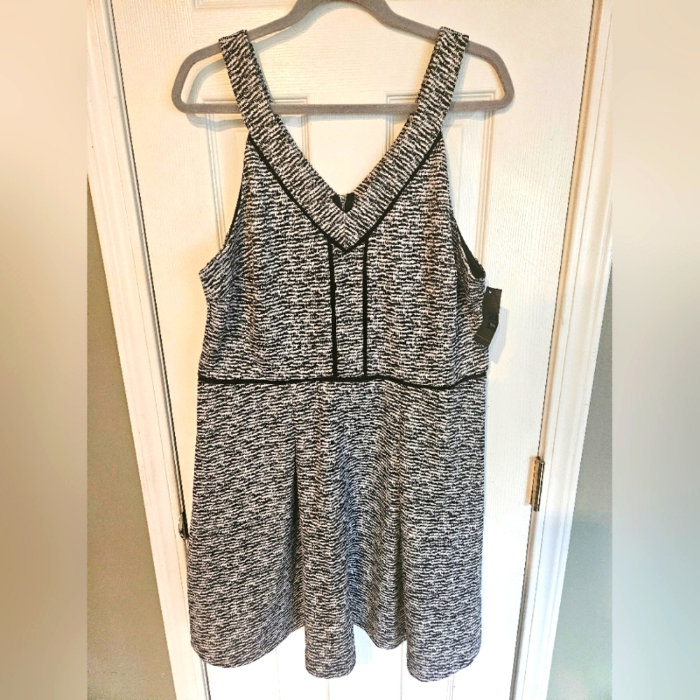 Unique fit and flare dress